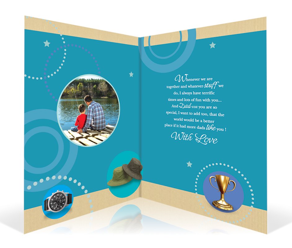 No.1 Dad Personalised Card
