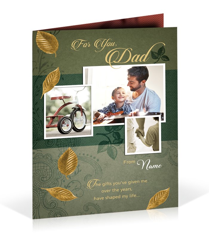 For You Dad Personalised Card