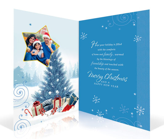 Warm Wishes At Christmas Personalised Card