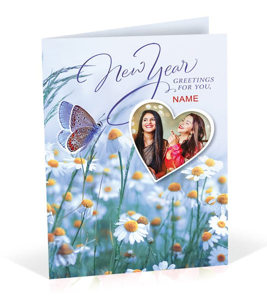 New Year Greetings For You Personalised Card
