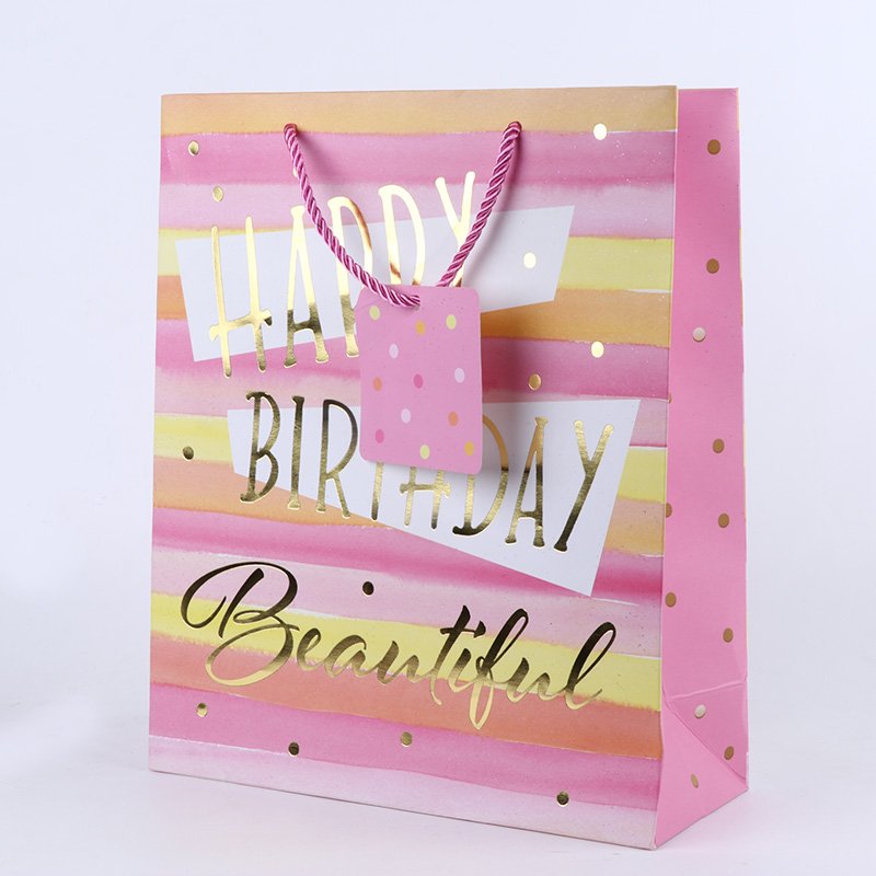 Happy Birthday Printed Paper Bags Pack Pack of 3