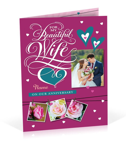 For My Beautiful Wife Anniversary Card
