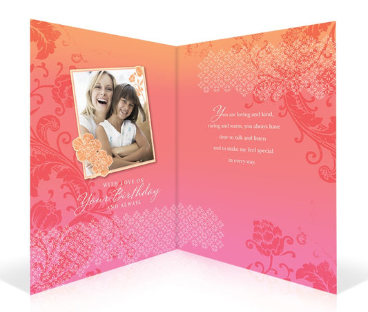 Happy Birthday Mom Personalised Card