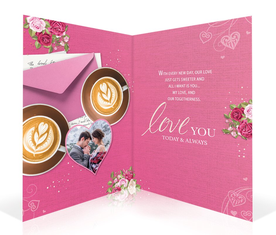 From My Heart For My Love Personalised Card