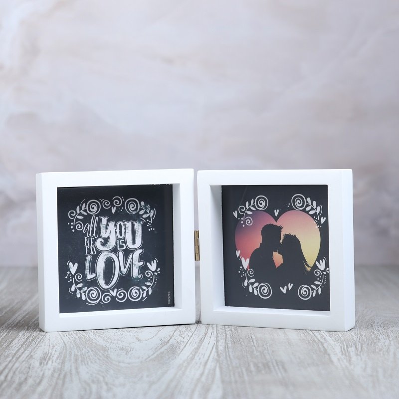 White Big Twin Photoframe