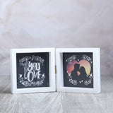 White Big Twin Photoframe