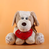 Cute Dog With Heart Soft Toy 40cm ( Assorted Color )