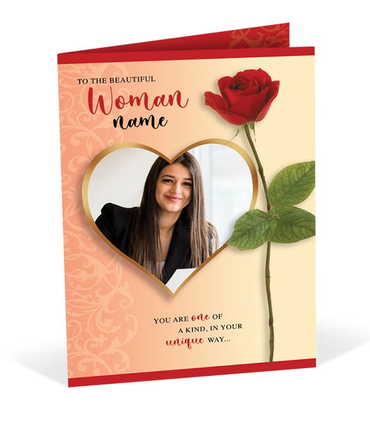 You Are One of a Kind Womans Day Greeting Card