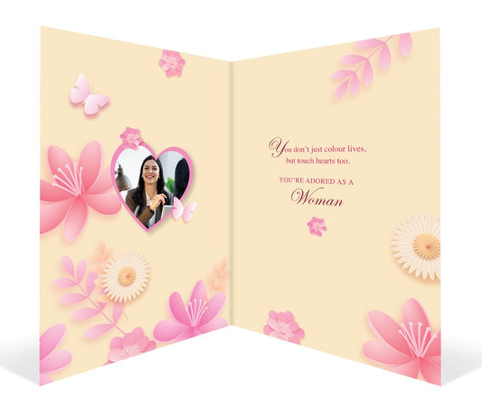 Beautiful Moments and Sweet Memories Womans Day Greeting Card