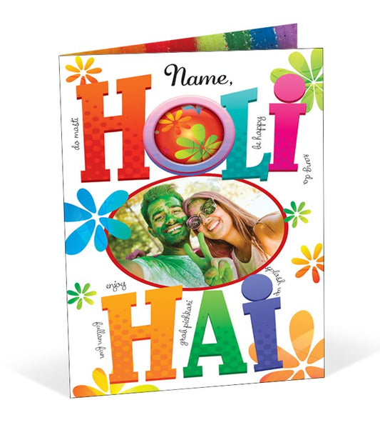 Holi Hai Multicolor Greeting Card