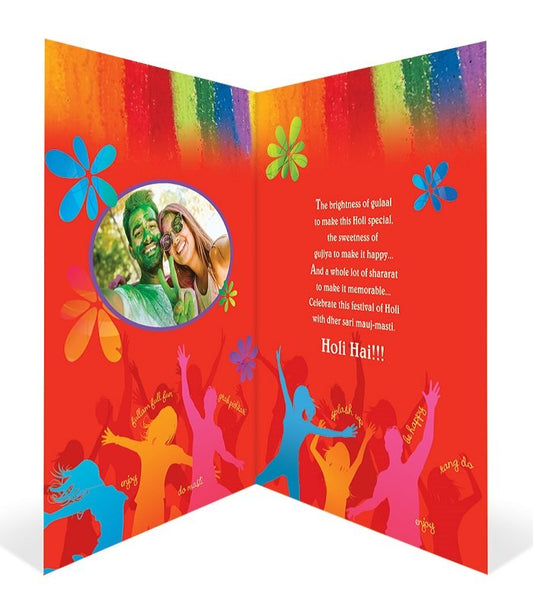 Holi Hai Multicolor Greeting Card