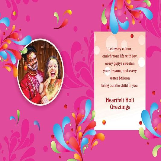 Enjoy Holi Let Pichkaris Drench You Greeting Card