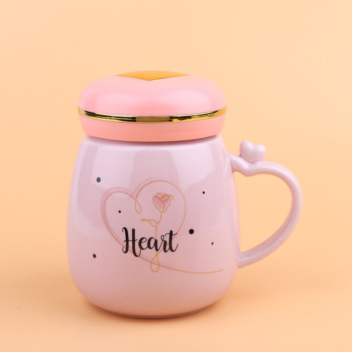 Heart Peach Mug