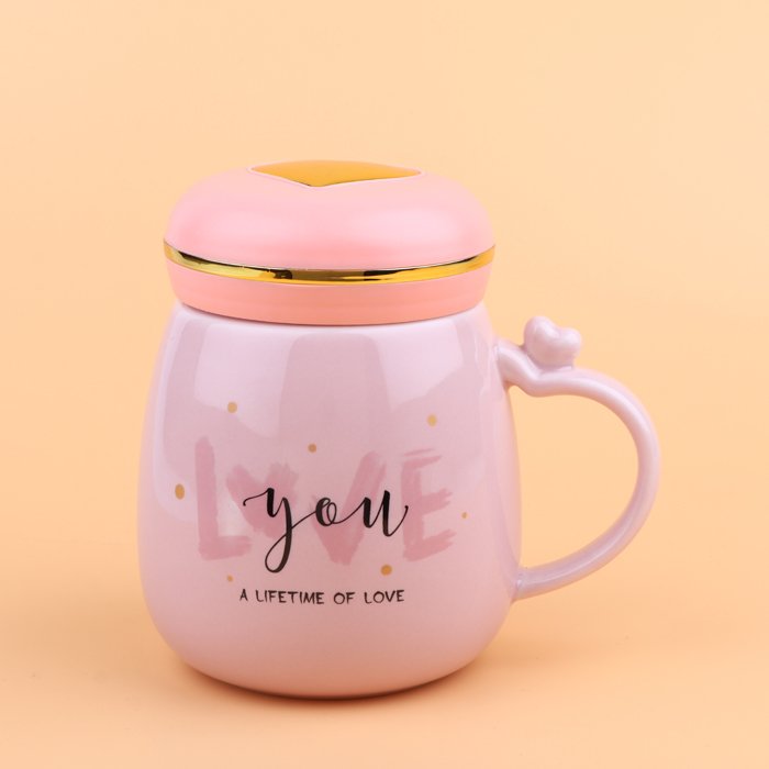 Love You A Lifetime of Love Peach Mug