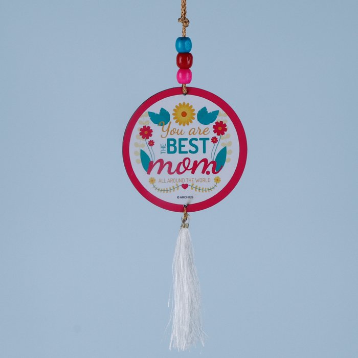 I Love You Mom Pink Scented Candle with Hanging