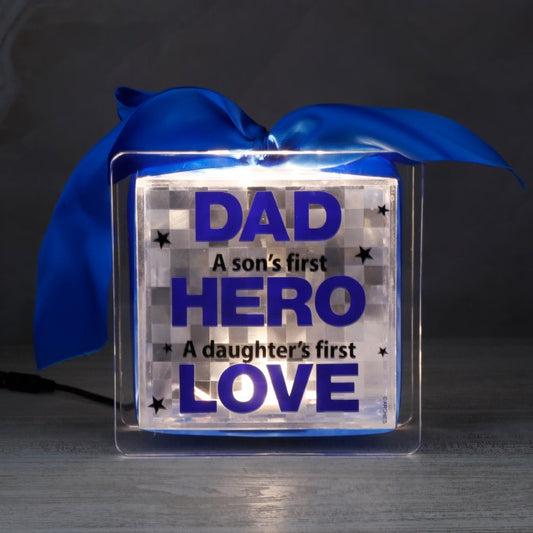 Dad To The World You Many Be Just One Person Lighting Blue Quotation