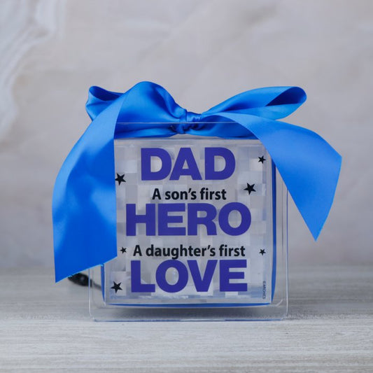 Dad To The World You Many Be Just One Person Lighting Blue Quotation