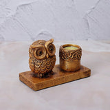 Candle Stand with Owl