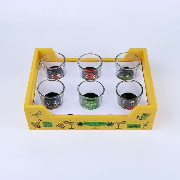 The Beautiful Design Shots Tray Glass