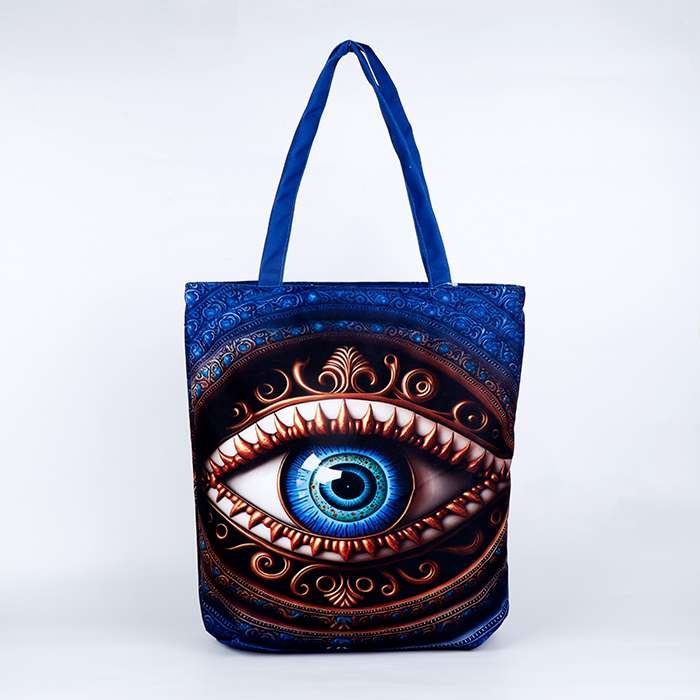 The Charming Eye Design Printed Tote Bag
