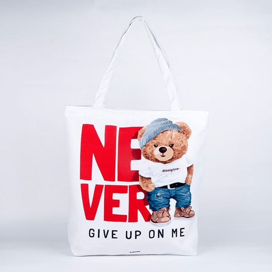The Teddy Design Printed Tote Bag