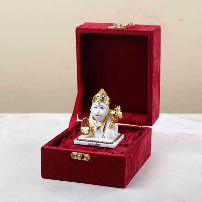 Divine Hanuman Ji Statue with Spacious Gifting Box