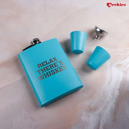 Archies Relax There Is Whiskey Flask