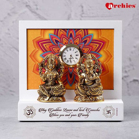 Archies Lakshami Ganesha Clock Showpiece