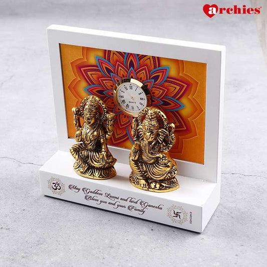 Archies Lakshami Ganesha Clock Showpiece