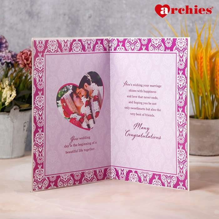 For The Bride And Groom Congratulation Card