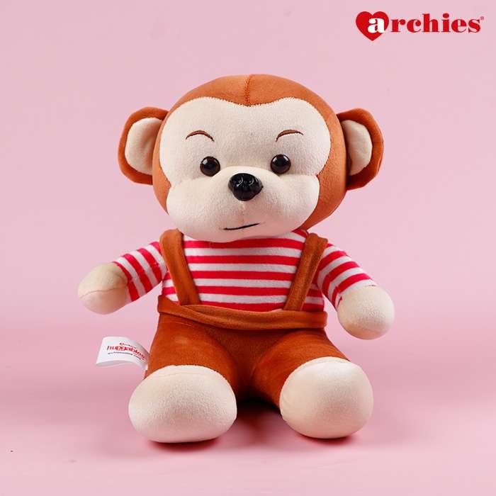 Archies Small Brown Monkey Soft Toy 30 cm