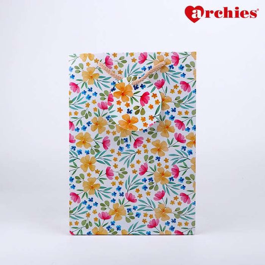 Archies Flower Design Paper Bag Pack of 2