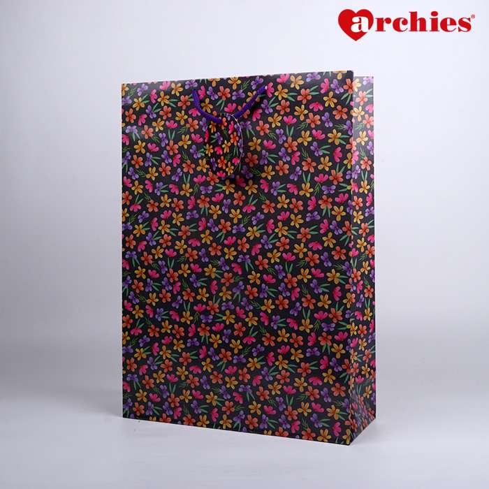 Archies Colorful Flowers Large Paper Bag Pack of 3