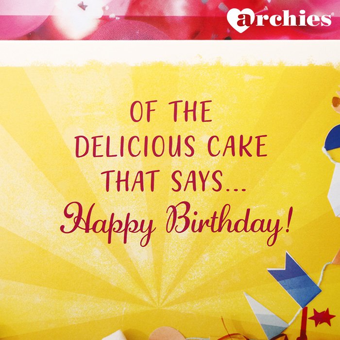 Archies Wishing You A Birthday Musical Greeting Card