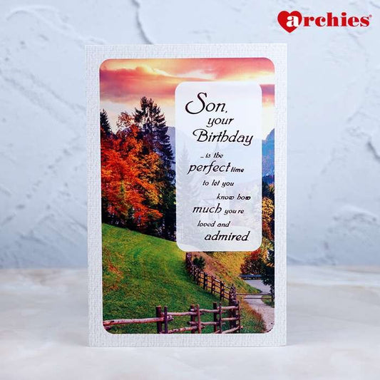 Archies Beautiful Scenery Birthday Greeting Card For Son