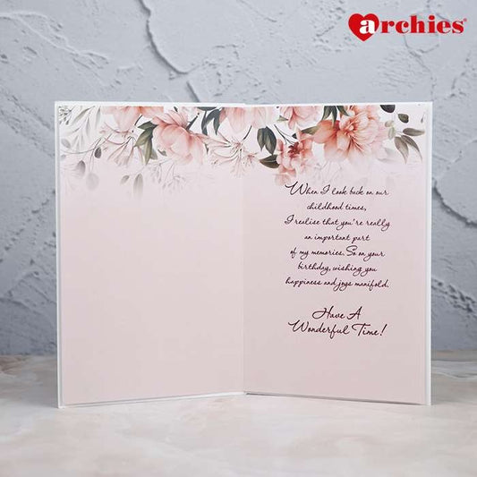 Archies Birthday Greeting Card For Loving Sister