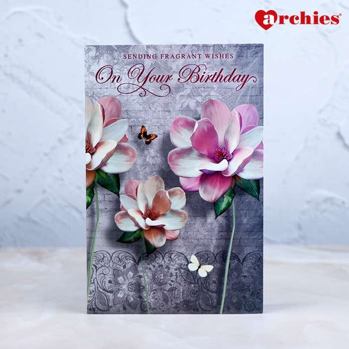 Archies Sending Fragrant Wishes On Your Birthday Greeting Card
