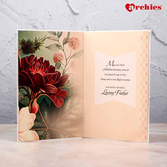 Archies Warm Birthday Wishes For Dad Greeting Card