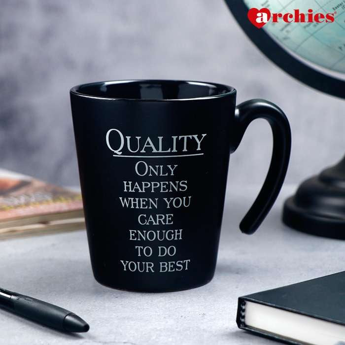 Archies Black Corporate Quote Mug