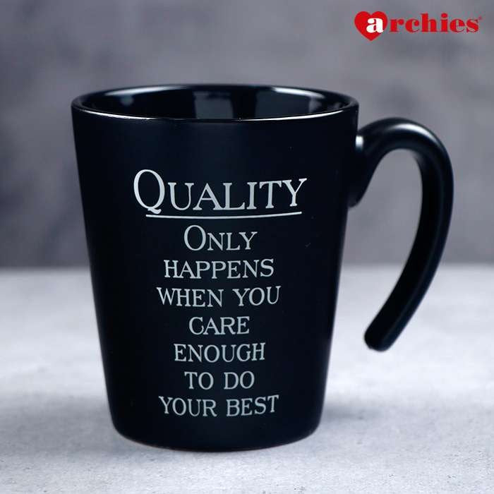 Archies Black Corporate Quote Mug