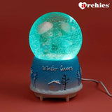 Archies Winter Lovers Snow Theme Light Up Water Ball Showpiece
