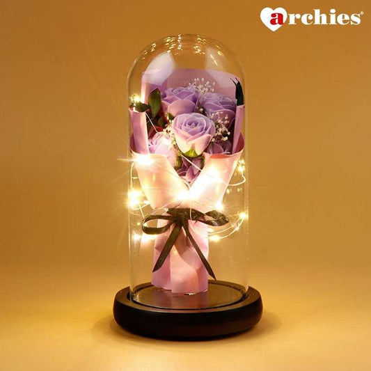 Archies Lavendar Bouquet Light Up Showpiece