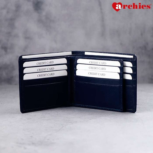 Archies Wooden Box Navy Blue Gents Wallet