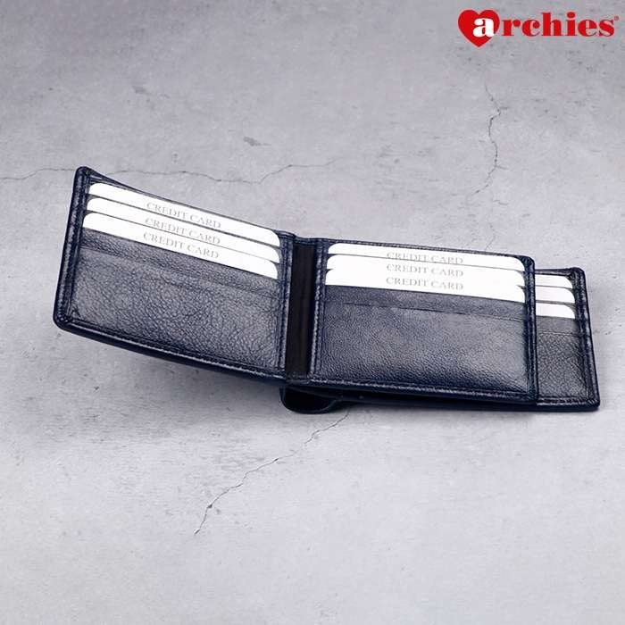 Archies Wooden Box Navy Blue Gents Wallet