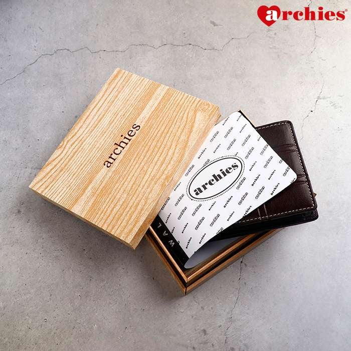 Archies Wooden Box Classy Brown With Square Design Gents Wallet