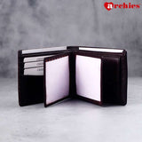 Archies Wooden Box Classy Brown With Square Design Gents Wallet