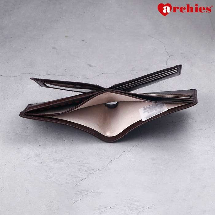 Archies Wooden Box Classy Brown With Square Design Gents Wallet