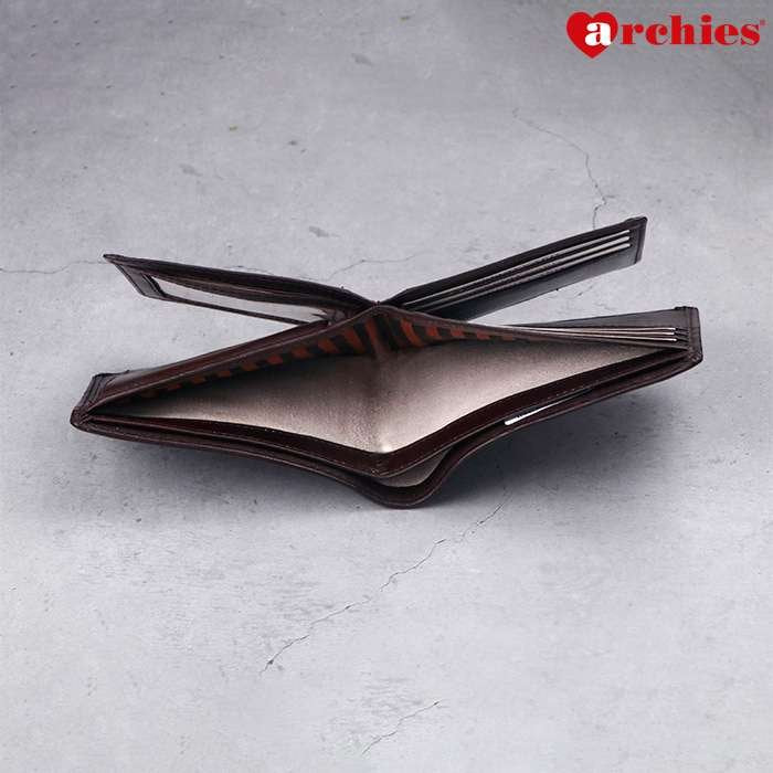 Archies Wooden Box Classy Brown With Square Design Gents Wallet