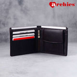 Archies Tin Box Exclusive Design Brown Gents Wallet With Chain