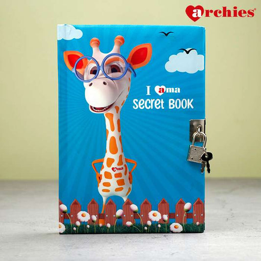Archies I Am AMA Secret Book Diary With Key And Lock